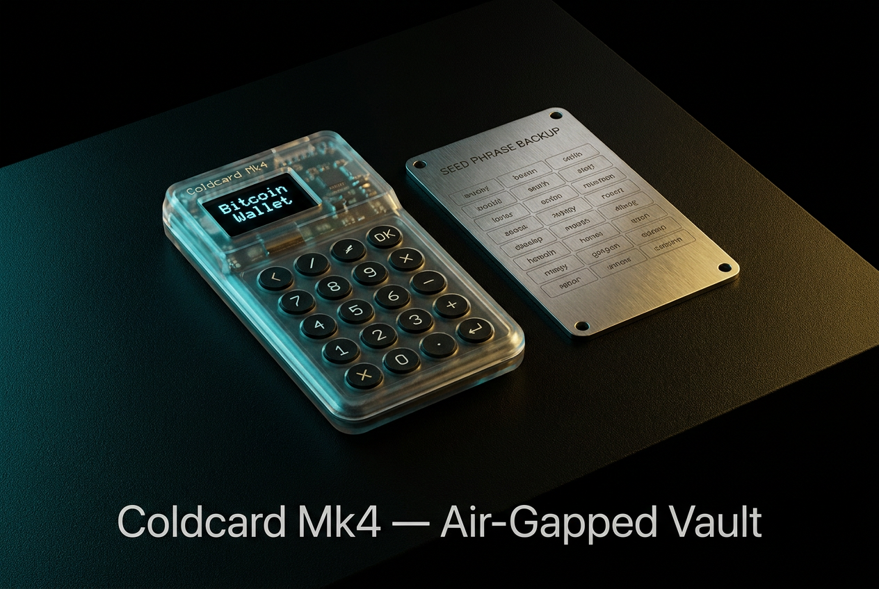 Coldcard Mk4 – Air-Gapped Bitcoin Signing Device